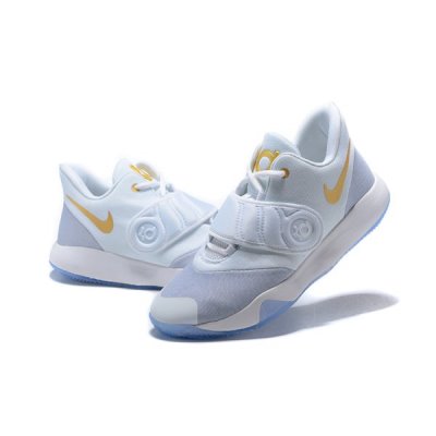 Nike Erkek Kd Trey 5 Vi Beyaz / Metal Altın / Gri Basketbol Ayakkabısı Türkiye - V02ZP4PH